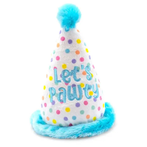 Thoozypet Birthday Hat Plush Dog Toy