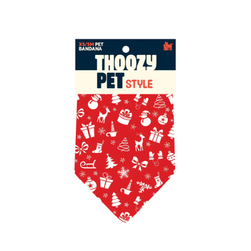 Thoozypet Holly Days Pet Bandana