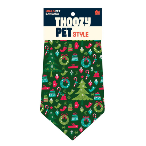 Thoozypet Deck the Paws Pet Bandana