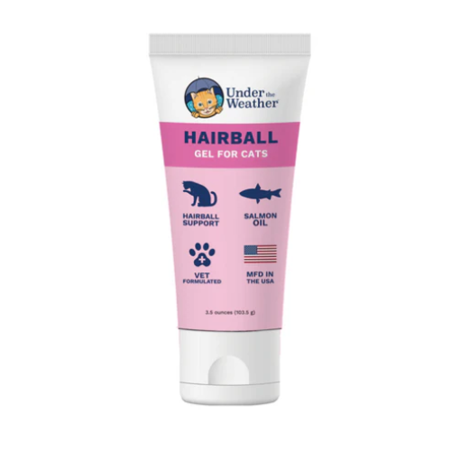 Under The Weather Hairball Support Squeezable Gel for Cats 3.5oz