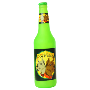 VIP Silly Squeaker Beer Bottle Dos Perros Dog Toy - Mutts & Co.
