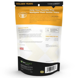 VetriScience Golden Years Clear & Bright Supplement for Dogs 5.29 oz - Mutts & Co.
