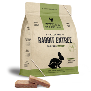 Vital Essentials Raw Frozen Rabbit Patties Dog Food 6lb - Mutts & Co.