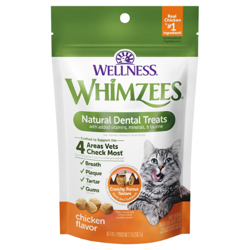 Whimzees Cat Natural Dental Treats Chicken 2oz