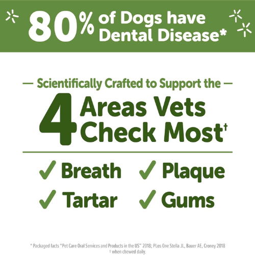 Whimzees Brushzees Dental Chews Natural Grain-Free Dental Dog Treats