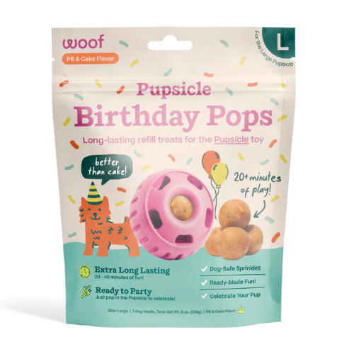 Woof Pet Birthday Pupsicle Pops Refills Dog Treat