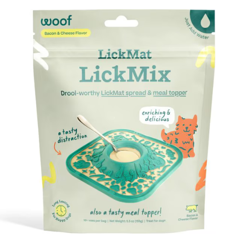 Woof Pet LickMix Bacon & Cheese Dog Treat 5.5 oz