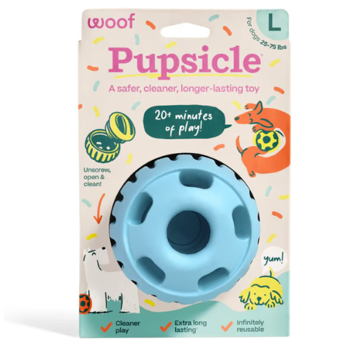 Woof Pet Pupsicle Birthday Buddy Blue Dog Toy