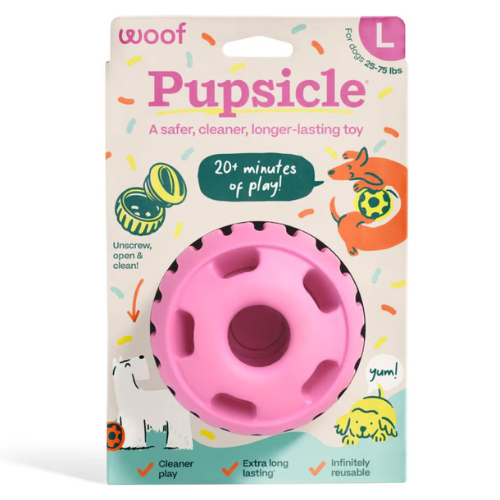 Woof Pet Pupsicle Birthday Party Pink Dog Toy