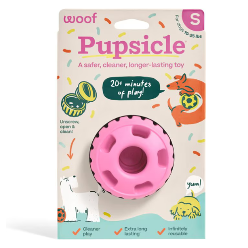 Woof Pet Pupsicle Birthday Party Pink Dog Toy