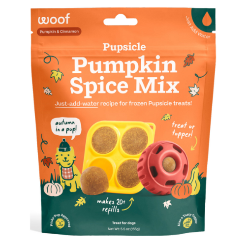 Woof Pet Treat Mix Pumpkin Spice Pupsicle Mix Dog Treat 5.5 oz
