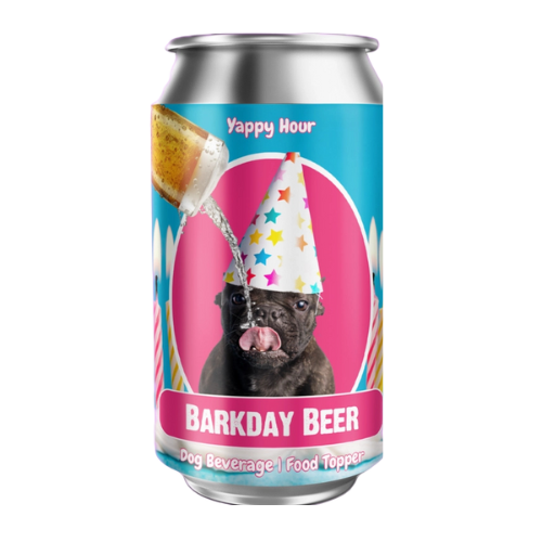 Yappy Hour Barkday Dog Beer 12 oz Watermelon