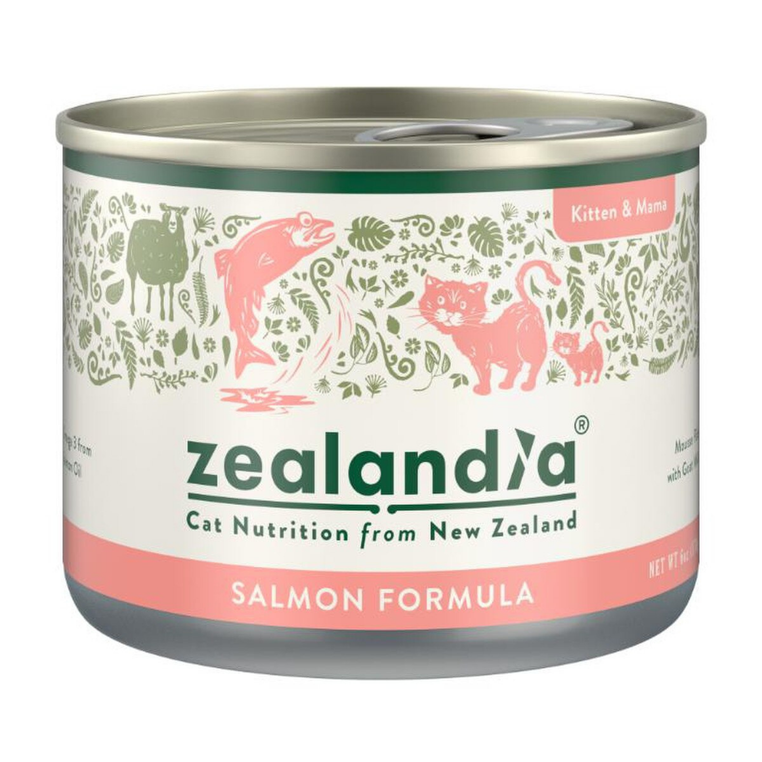Zealandia Grain-Free Kitten Salmon Mousse Pate Canned Cat Food, 6 oz