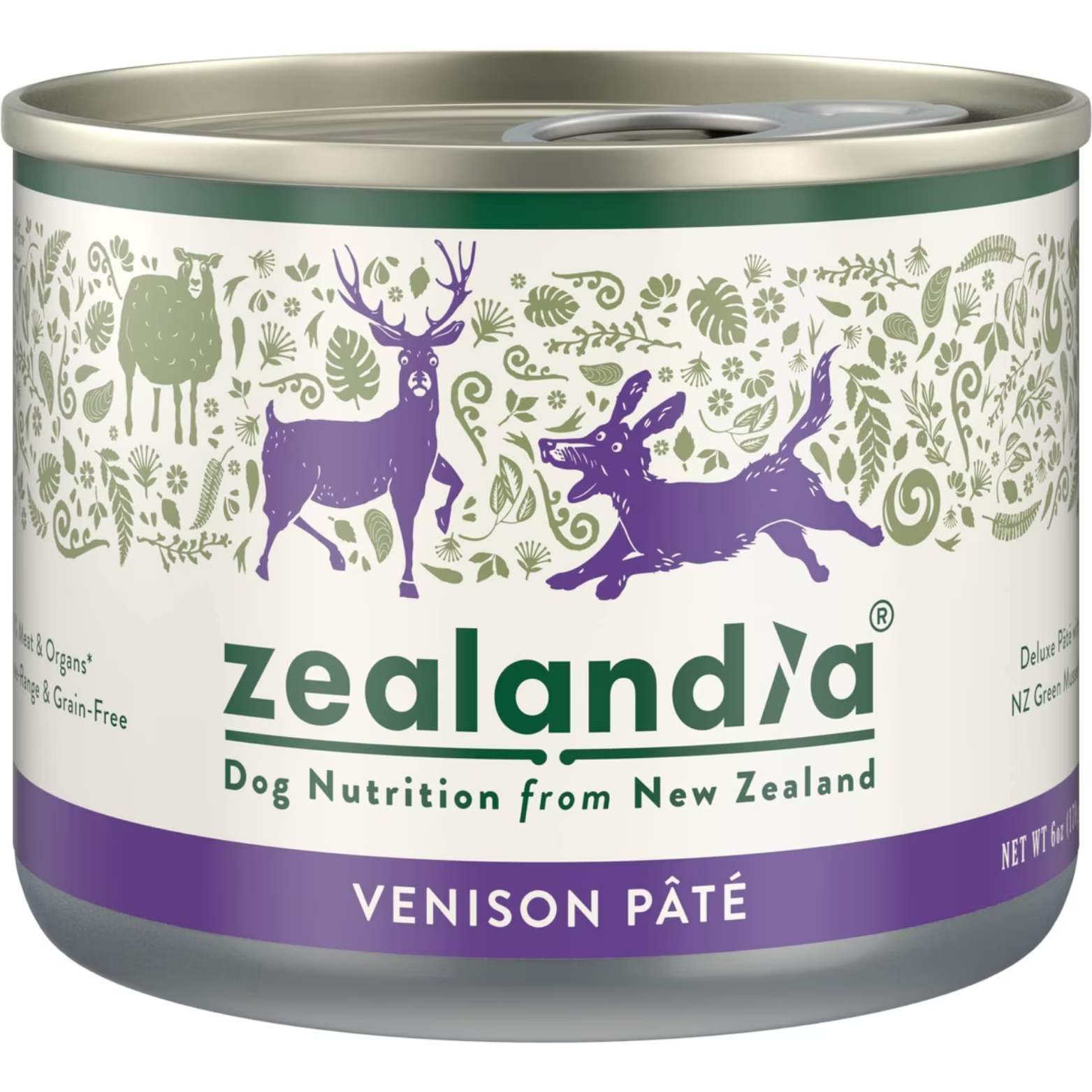 Zealandia Grain-Free Venison Pate Canned Dog Food, 6 oz