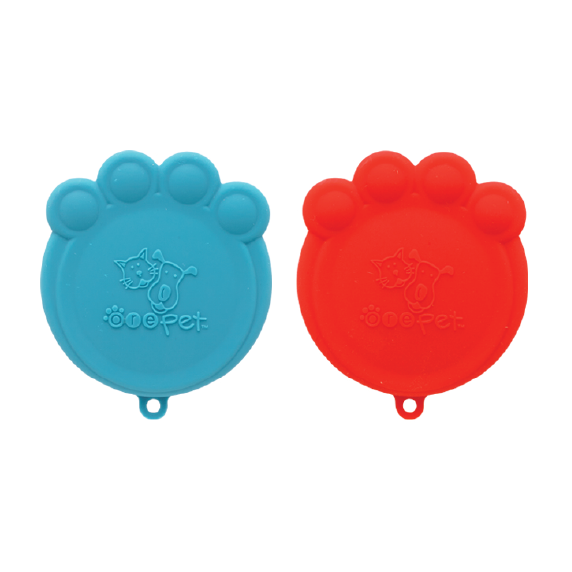 ORE Pet Paw Can Cover Set Red & Blue - Mutts & Co.
