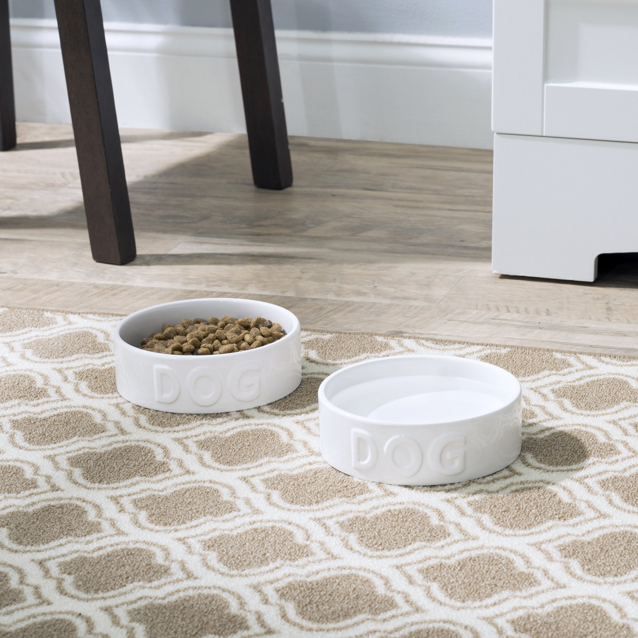 Park Life Designs Classic Dog Bowl White - Mutts & Co.