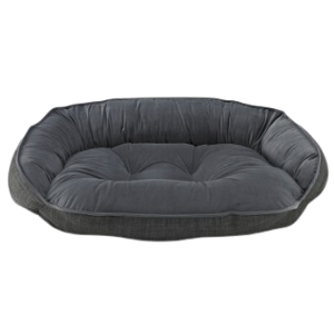 Bowsers Crescent Dog Bed Microvelvet Storm - Mutts & Co.