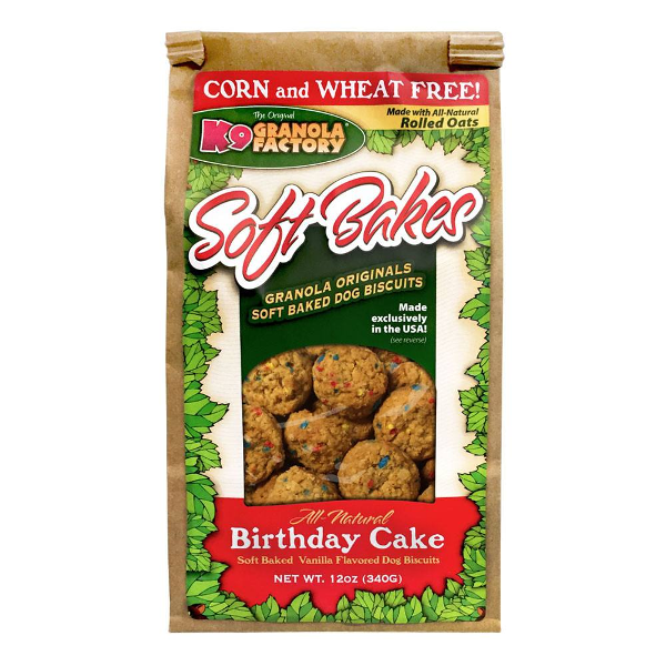 K9 Granola Factory Soft Bakes Birthday Cake 12oz - Mutts & Co.