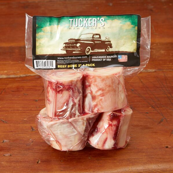 Tucker's Raw Frozen Beef Bone 2" Dog Treat, 4 pack - Mutts & Co.