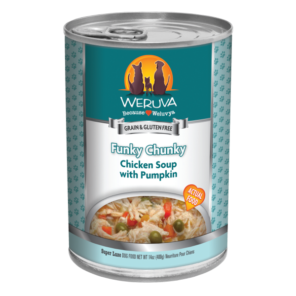 Weruva Funky Chunky Chicken Soup with Pumpkin Canned Dog Food - Mutts & Co.