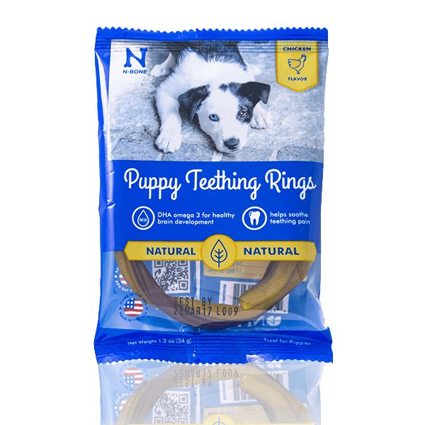 N-Bone Puppy Teething Ring in Chicken - Mutts & Co.