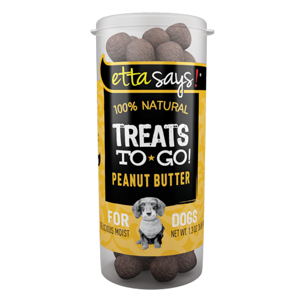 Etta Says! 100% Natural Treats To Go! Peanut Butter Dog Treats, 1.3-oz - Mutts & Co.