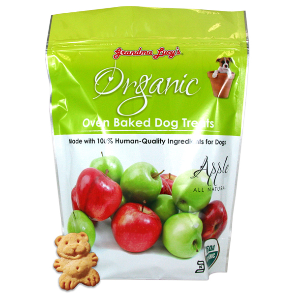 Grandma Lucy s Organic Apple Oven Baked Dog Treats 14 oz bag