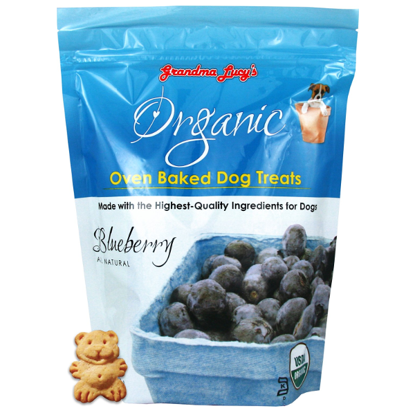 Grandma Lucy's Organic Blueberry Oven Baked Dog Treats, 14-oz bag - Mutts & Co.