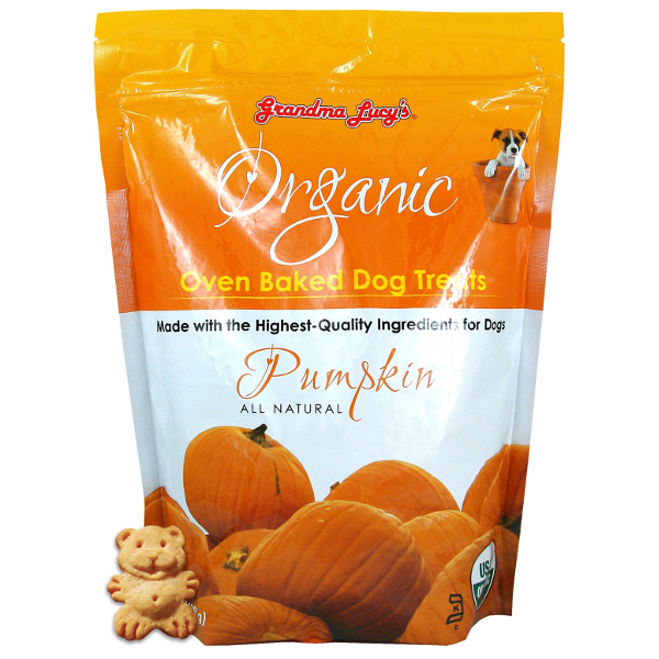 Grandma Lucy's Organic Pumpkin Oven Baked Dog Treats, 14-oz bag - Mutts & Co.