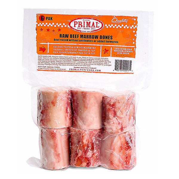 Primal Raw Frozen 2" Beef Bone, 6 Pack - Mutts & Co.
