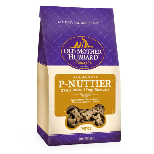 Old Mother Hubbard Classic P-Nuttier Biscuits Baked Dog Treats, 20-oz - Mutts & Co.