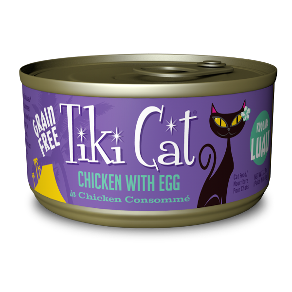 Tiki Cat Koolina Luau Chicken with Egg in Chicken Consomme Wet Cat Food, 2.8-oz - Mutts & Co.