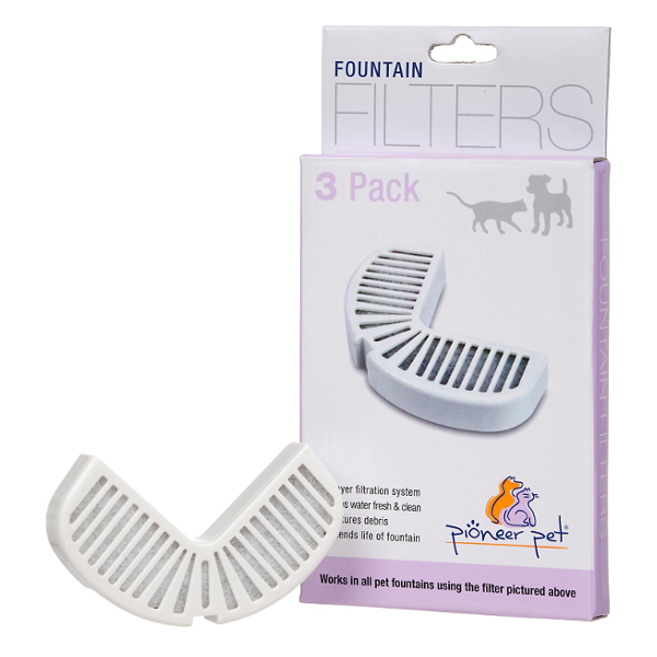 Pioneer Pet Replacement Filters for Ceramic & Stainless Steel Fountains, 3 Pack - Mutts & Co.