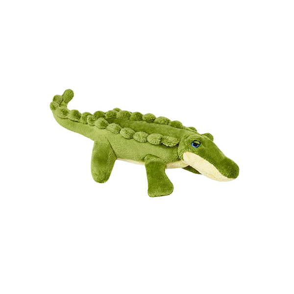 Fluff & Tuff Savannah Baby Gator 7" Plush Dog Toy - Mutts & Co.