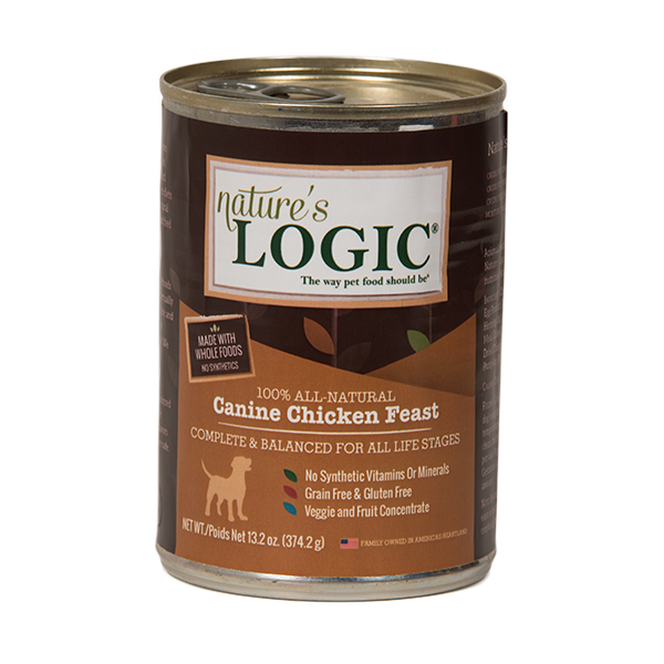Nature's Logic Canine Chicken Feast Grain-Free Canned Dog Food, 13.2-oz - Mutts & Co.