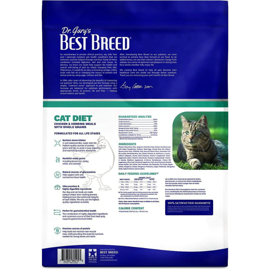 Dr. Gary's Best Breed Holistic All Life Stages Cat Diet - Mutts & Co.