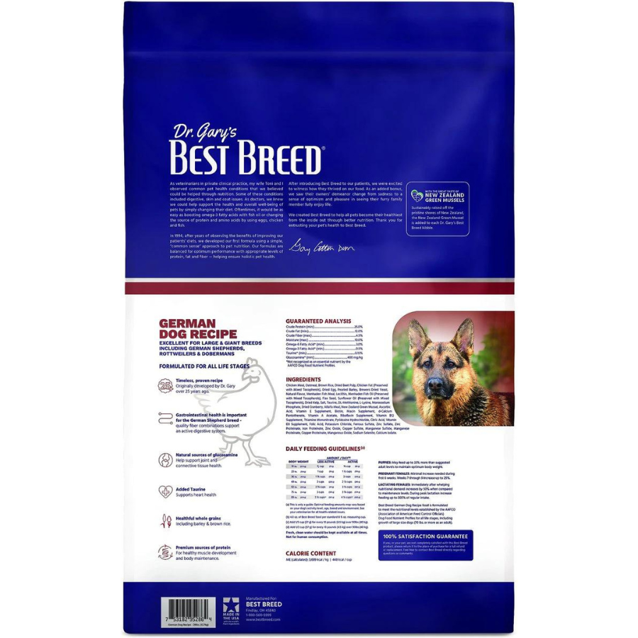 Dr. Gary's Best Breed Holistic German Dog Dry Dog Food - Mutts & Co.