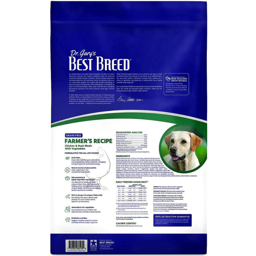 Dr. Gary's Best Breed Holistic Grain-Free Farmer's Recipe Dry Dog Food - Mutts & Co.