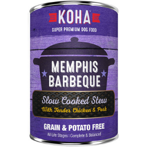 Koha Memphis Barbeque Slow Cooked Stew Grain-Free Canned Dog Food 12.7 oz - Mutts & Co.