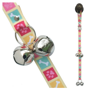 Poochie Pets PoochieBells® Dog Doorbells Dog's Life Bone Appetite Pink - Mutts & Co.