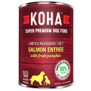 Koha Limited Ingredient Diet Salmon Entree Grain-Free Canned Dog Food 13 oz - Mutts & Co.