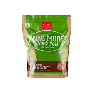 Cloud Star Wag More Bark Less Oven Baked with Chicken & Carrots Dog Treats 3 lbs - Mutts & Co.