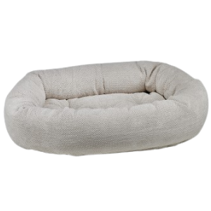 Bowsers Donut Dog Bed Microvelvet Chenille Aspen - Mutts & Co.