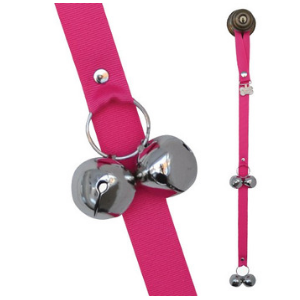 Poochie Pets PoochieBells® Dog Doorbells Solid Color Classic Hot Pink - Mutts & Co.