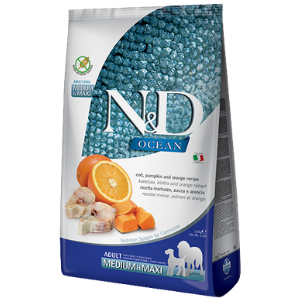 Farmina Grain Free Ocean Medium & Maxi Breed Cod & Orange Dog Food - Mutts & Co.