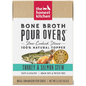 The Honest Kitchen Bone Broth Pour Overs Turkey & Salmon Stew 5.5 oz - Mutts & Co.