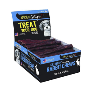 Etta Says! Crunchy Premium 4" Rabbit Bulk Chews Dog Treat - Mutts & Co.