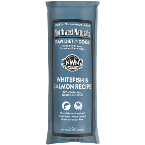 Northwest Naturals Raw Frozen Whitefish Salmon Chub Dog Food 5 lb