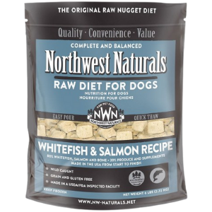 Northwest Naturals Raw Frozen Whitefish Salmon Nuggets Dog Food