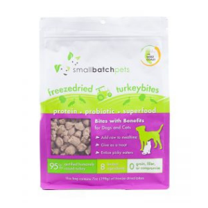 Small Batch Freeze Dried Turkey Bites Dog Treats, 7 oz - Mutts & Co.